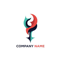 Obraz premium Colorful Abstract Logo Design Element.