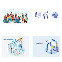 Fototapeta na wymiar Diverse group of people collaborating in modern office setting