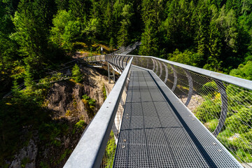 Obraz premium Landscape and hike along the Passer Gorge in South Tyrol, Italy