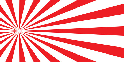 Fototapeta premium red Sunburst for the background. flag of japanese. The rising sun. vector.