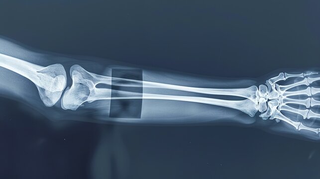 X-ray forearm fracture shaft of radius and ulnar bone 