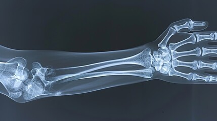 X-ray forearm fracture shaft of radius and ulnar bone 
