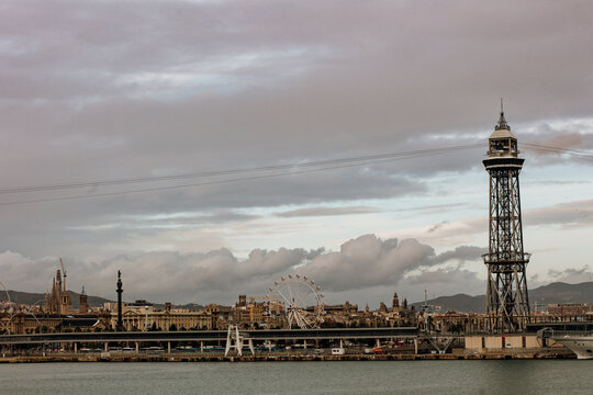 Barcelona widok od portu