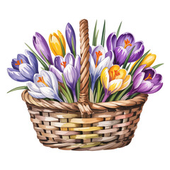 watercolor crocuses