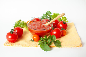 トマトペーストと野菜