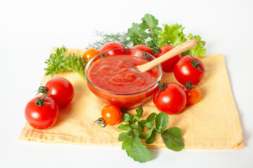 トマトペーストと野菜