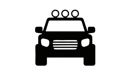 Obraz premium Vector illustration of a robust off-road adventure vehicle concept on transparent background