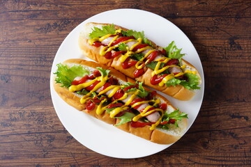 おいしいホットドッグ