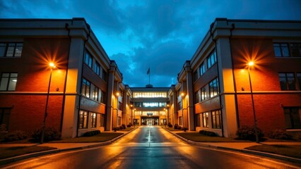 Realistic scenes of off campus streets