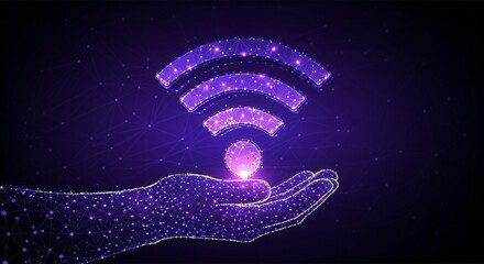 Digital hand offering wireless connectivity