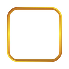 Aesthetic gold rounded square frame &ndash; Lux gold rounded frame designed with smooth gold highlights and modern visual styling, ideal for product showcases, header visuals, and product mockups