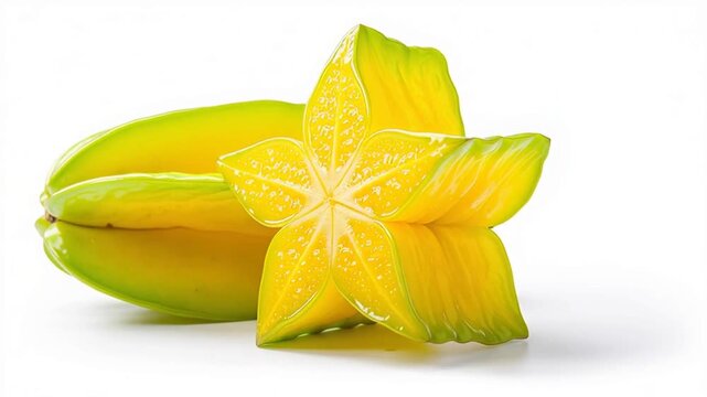 fresh star fruit sliced