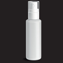 White Perfume Spary Bottle Vector Design