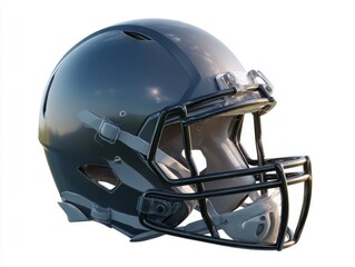 Fototapeta premium Professional American football helmet with gray finish
