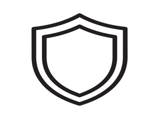 Fototapeta premium Minimalist shield icon