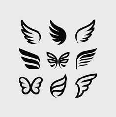 Fototapeta premium Minimalist black shape on white background vector illustration
