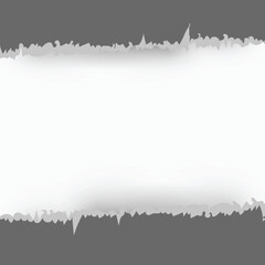 Obraz premium Torn paper texture frame with rough ripped edges and blank space for design