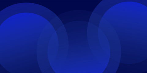 Obraz premium Abstract blue gradient background with layered translucent circular shapes smooth soft lighting deep blue to royal blue color palette minimalistic modern design