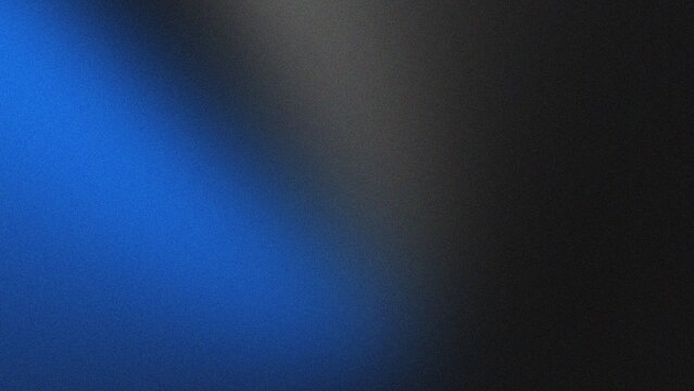Deep blue light beam on dark grainy background with subtle grey tones for minimalist technology concept and modern digital art texture use