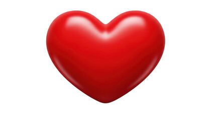 Obraz premium Bright red heart symbol