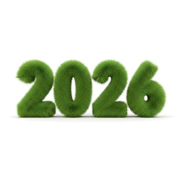 3D green eco text symbol on fresh grass representing nature environment and sustainable energy concept