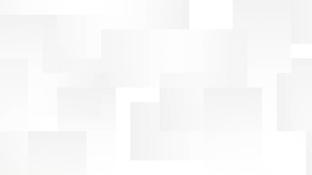 A looping white background with gradient geometric shapes flowing slowly horizontally.