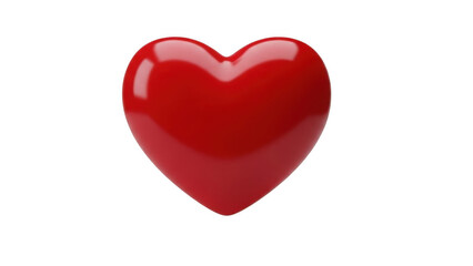Fototapeta premium Bright red heart symbol