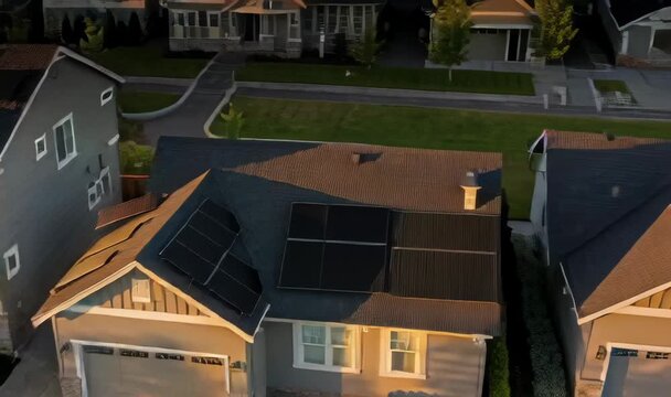Creating a Calm Suburban Neighborhood Scene at Sunset