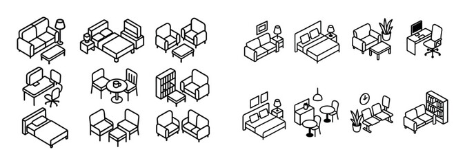 Furniture Icons Grid