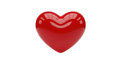 Vibrant red heart shape