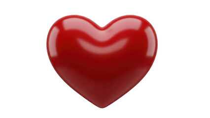 Fototapeta premium A glossy red heart