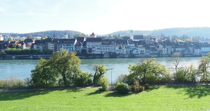 Rheinfelden (Aargau) in Switzerland near Basel, Medieval town in left bank of the Rhine across from Rheinfelden (Baden) in Germany near L&ouml;rrach
