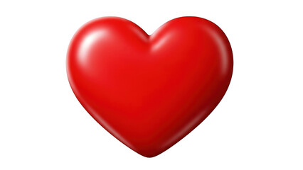 Obraz premium Bright red heart symbol