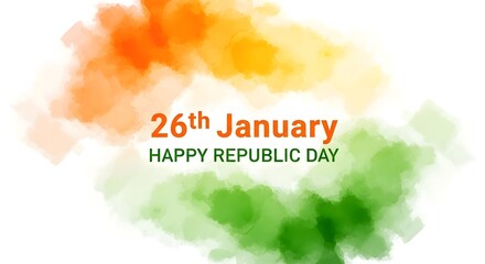 Obraz premium Celebrating india's republic day on 26th january with pride and patriotism