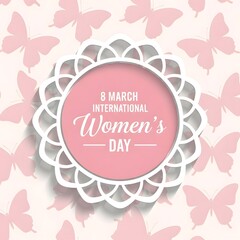 Obraz premium International women's day celebration graphic