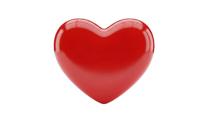 Vibrant red heart symbol