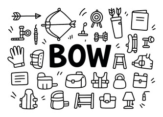 Archery Gear Doodle