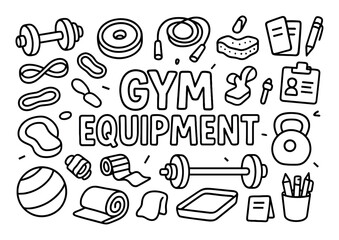 Gym Equipment Icons