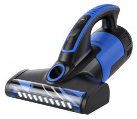 Blue and Black Handheld Vacuum Cleaner blue vacuum isolated on a transparent background