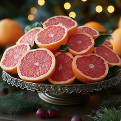 Orange sliced ​​into rings