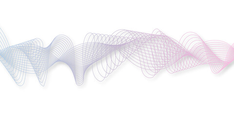 Fototapeta premium abstract wave element for design pink and white. Design template for cover, business. Abstract dynamic color lines, waves. Vector geometric backgrounds. 