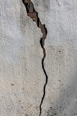 old brick wall with hole