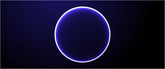 neon futuristic 3d sphere of blue purple glowing digital waves particles future technology concept engineering science abstract energy orb data innovations , abstract blue background with circles © nijom