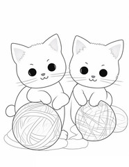 Cozy Friend's Cute & Comfy Coloring Pages For Kids