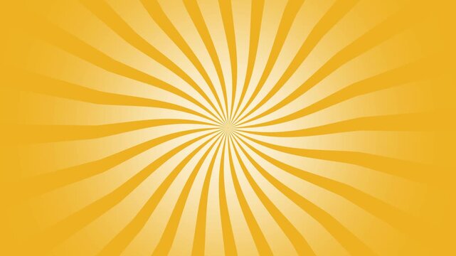 Golden Radial Sunburst Background Animation &ndash; Warm Abstract Sunshine Burst Motion Graphic