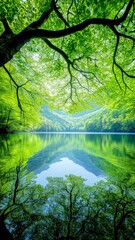 Landscape Peaceful Nature Mountains Lake Scenery