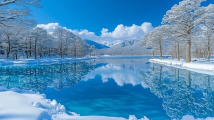 Landscape Peaceful Nature Mountains Lake Scenery