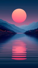 Landscape Peaceful Nature Mountains Lake Scenery