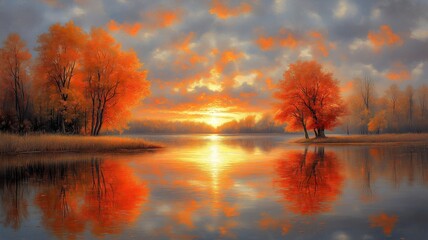 Landscape Peaceful Nature Mountains Lake Scenery