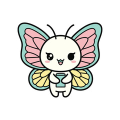Charming Fairy Character Vector Illustration